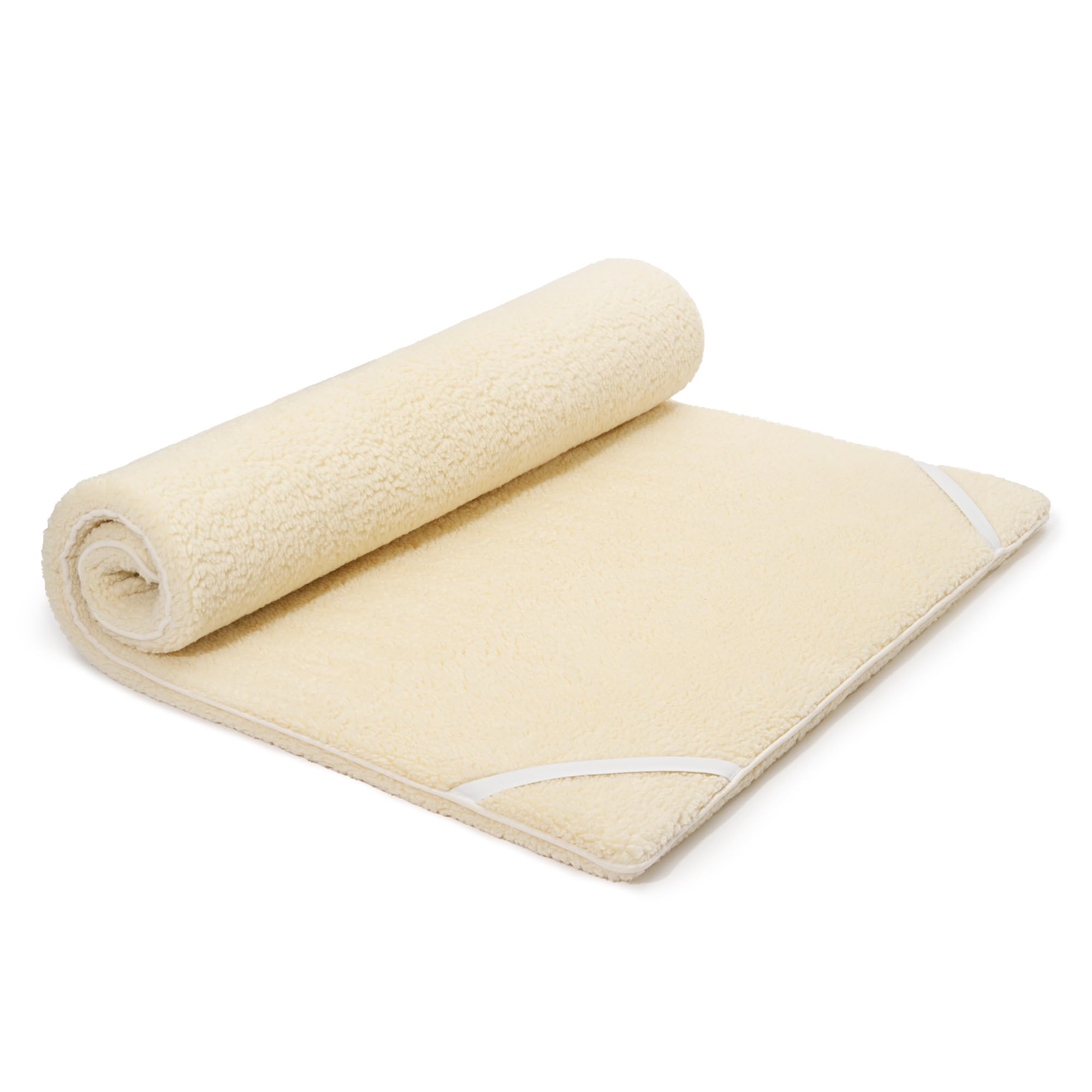 Matratzentopper 120x200 – Natürliche Matratzenauflage aus Schafwolle – Matratzen Topper mit Ergonomischem Komfort – Matratzenauflage Sanft Schlafen ohne Rückenschmerzen