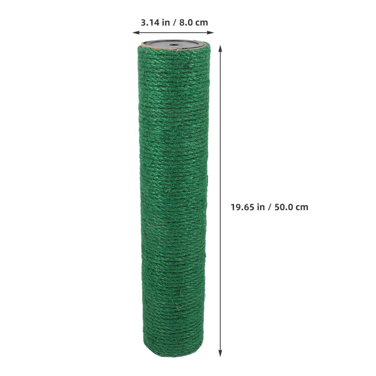 SEWACC Paquete de 2 Postes Rascadores para Gatos de Cuerda de Yute Verde, Accesorio Recto de Repuesto para Rascador Proceso Delicado y Diseño Atractivo