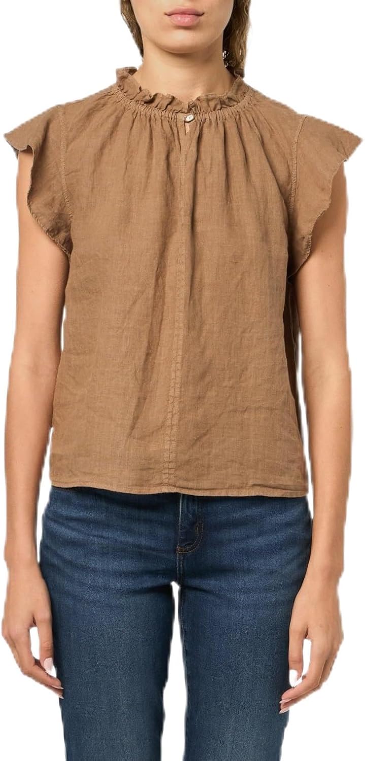 Velvet by Graham & Spencer Women's Semira Woven Linen Top