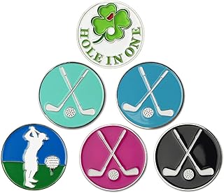 Golf Ball Markers Golf Markers Golf Gifts Clips Pack of 6