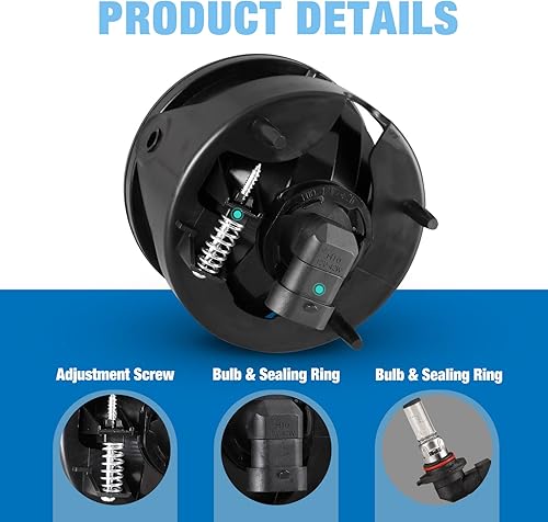 Miniatura 5 de AUTOWIKI Luces antiniebla aptas para Ford Expedition 2007-2014Ford Ranger 2008-2011 (no compatible con el paquete STX) con lente ahumada, 2 lámparas