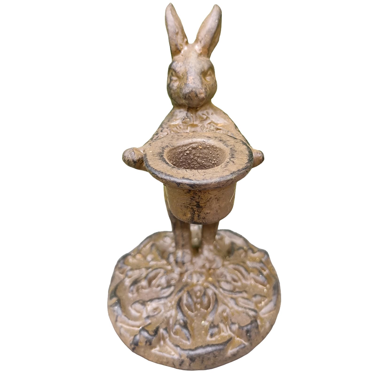 As Shown 1Pc Candle Holder Xmas Dinner Table Decorative Hare Candlestick Metal Easter Bunny Rabbit Candle Holders For Christmas Halloween Home Wedding Party