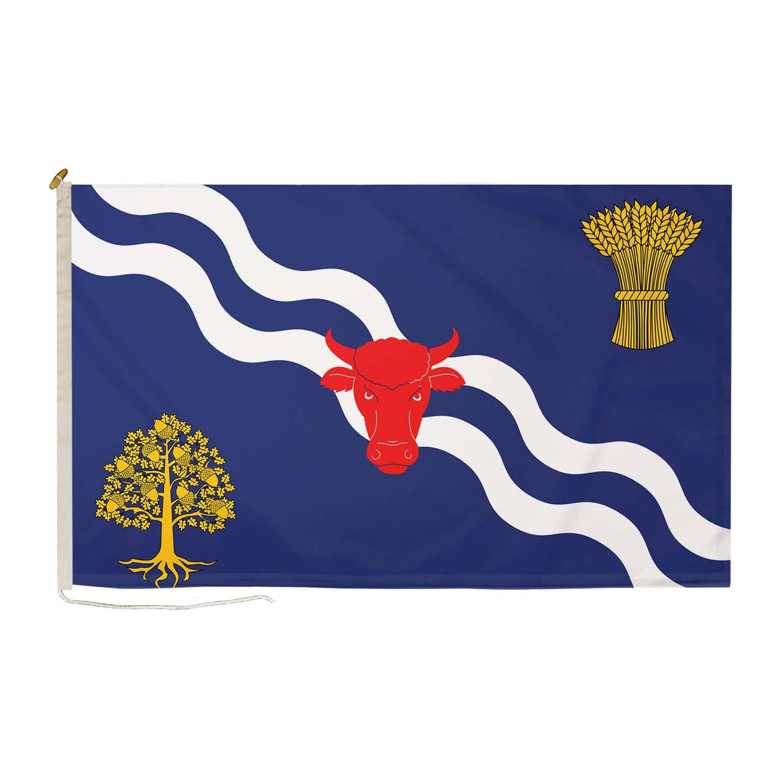 DuraFlag Oxfordshire Old Small Courtesy 20x12" Rope and Toggled Premium Quality 50x30cm Flag — image 1