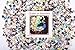 Bgraamiens Puzzle-Queen in Mandala-1000 Pieces Square Puzzle Color Challenge Jigsaw Puzzles for Adults and Kids