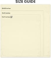 Vista 2 de Utopia Home Paquete de 24 servilletas de tela de 17 x 17 pulgadas, bordes con dobladillo 100% poliéster, lavables y reutilizables, ideales