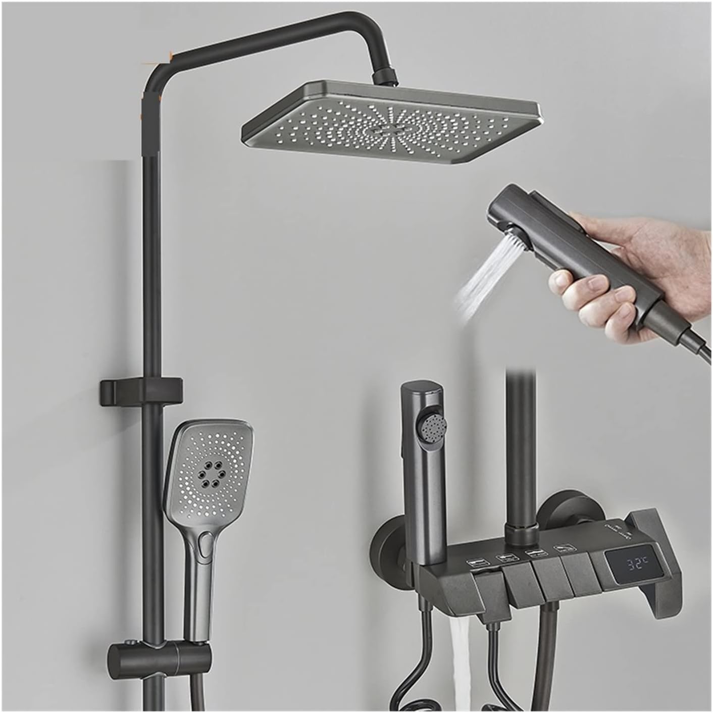 Colonne de douche effet pluie et cascade pour une salle de bain moderne