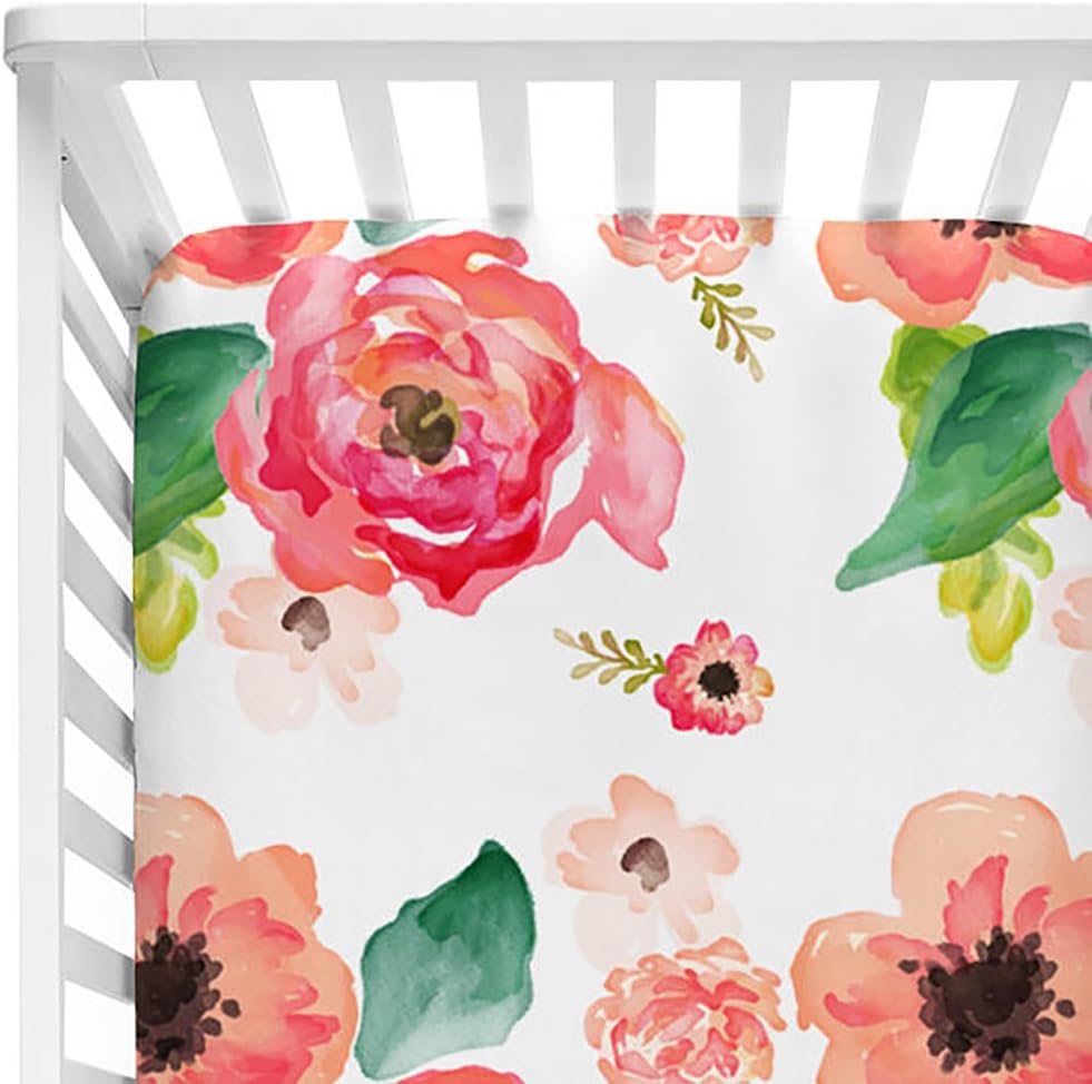 Crib Sheet-Coral