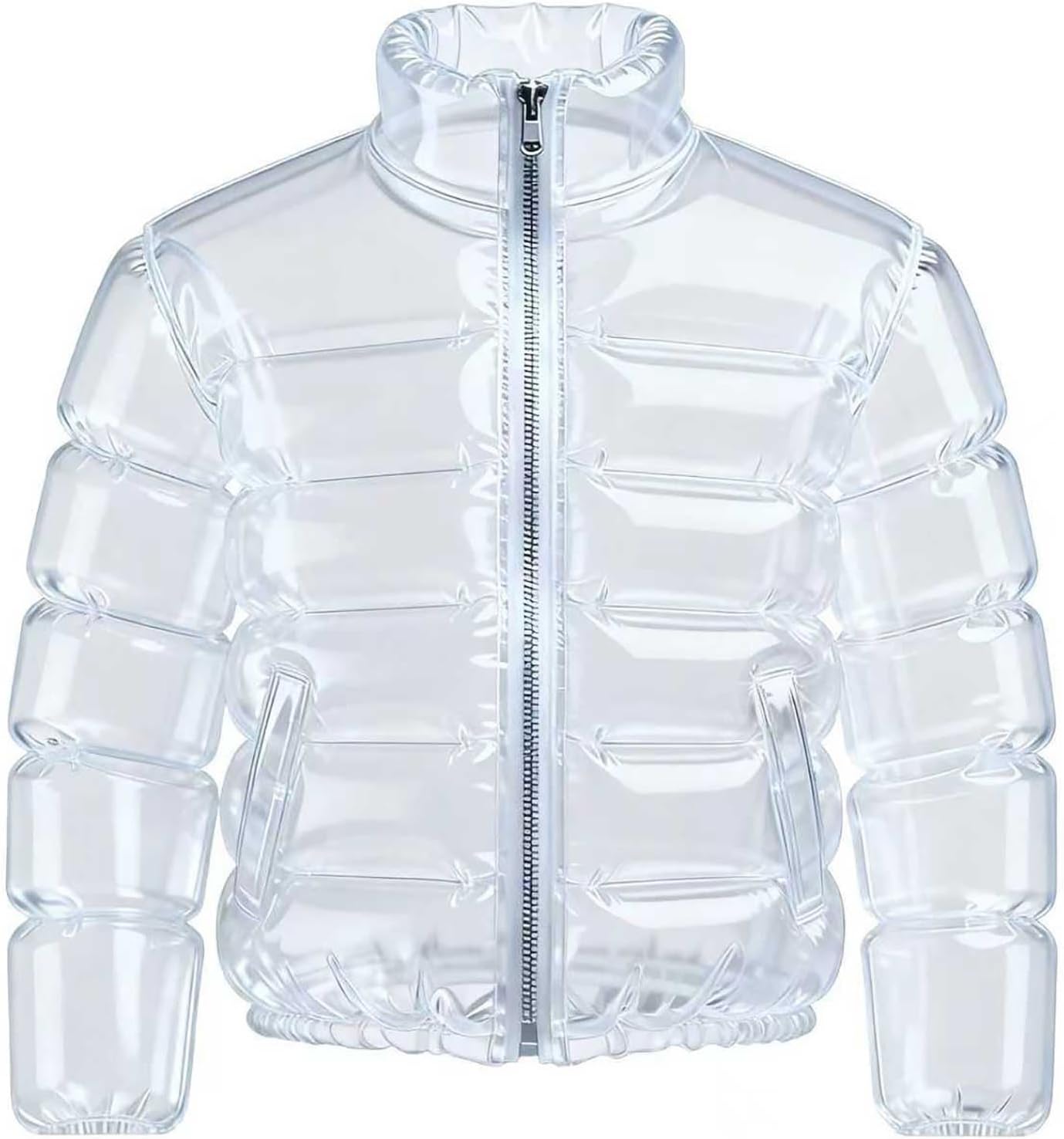 Generisch 2026 Oversized Transparent Beer Jacket with Pockets, Lightweight Wind Jacket, Raincoat for Outdoor Activities