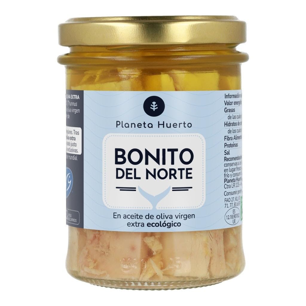 Pack 12x Bonito del Norte en aceite de oliva ECO Planeta Huerto 200 g