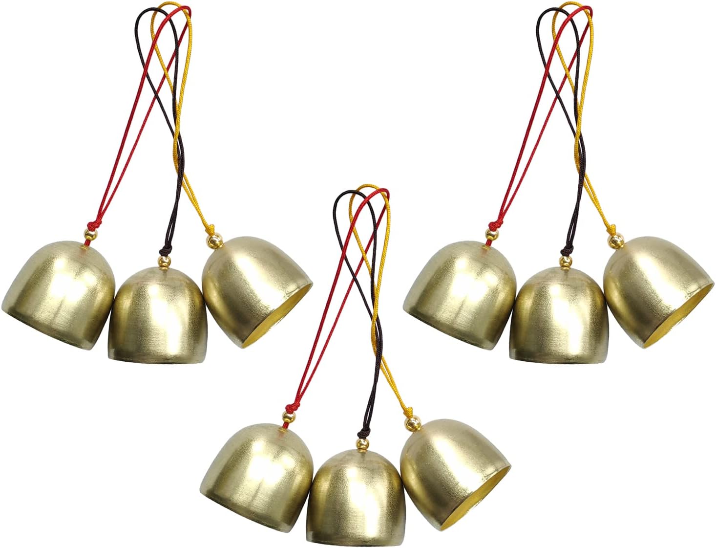 ZAYOIZY 9pcs Vintage Jingle Bells Gold Craft Bells Sweet