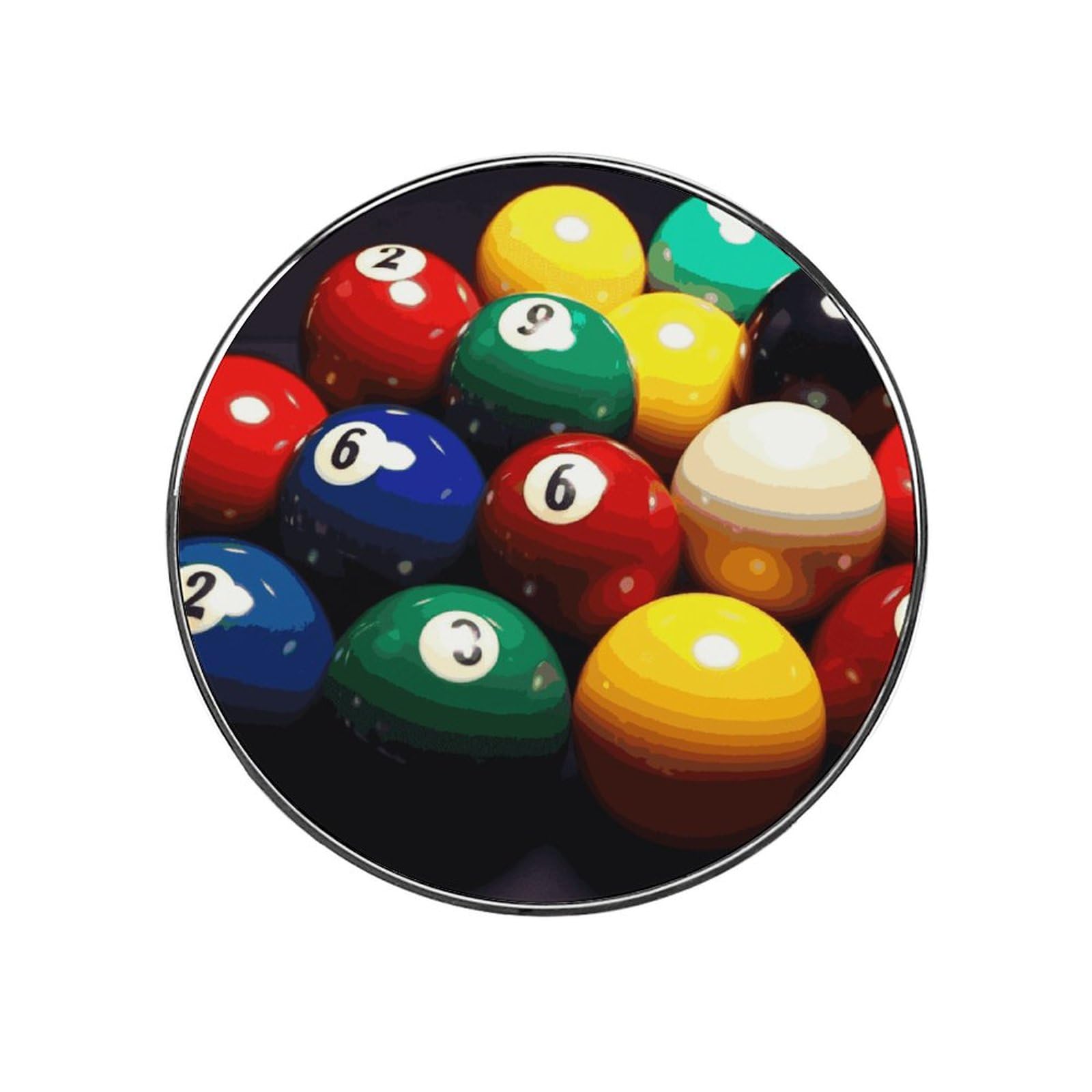 Autocollant magnétique de billard coloré à haute adhérence pour frigo