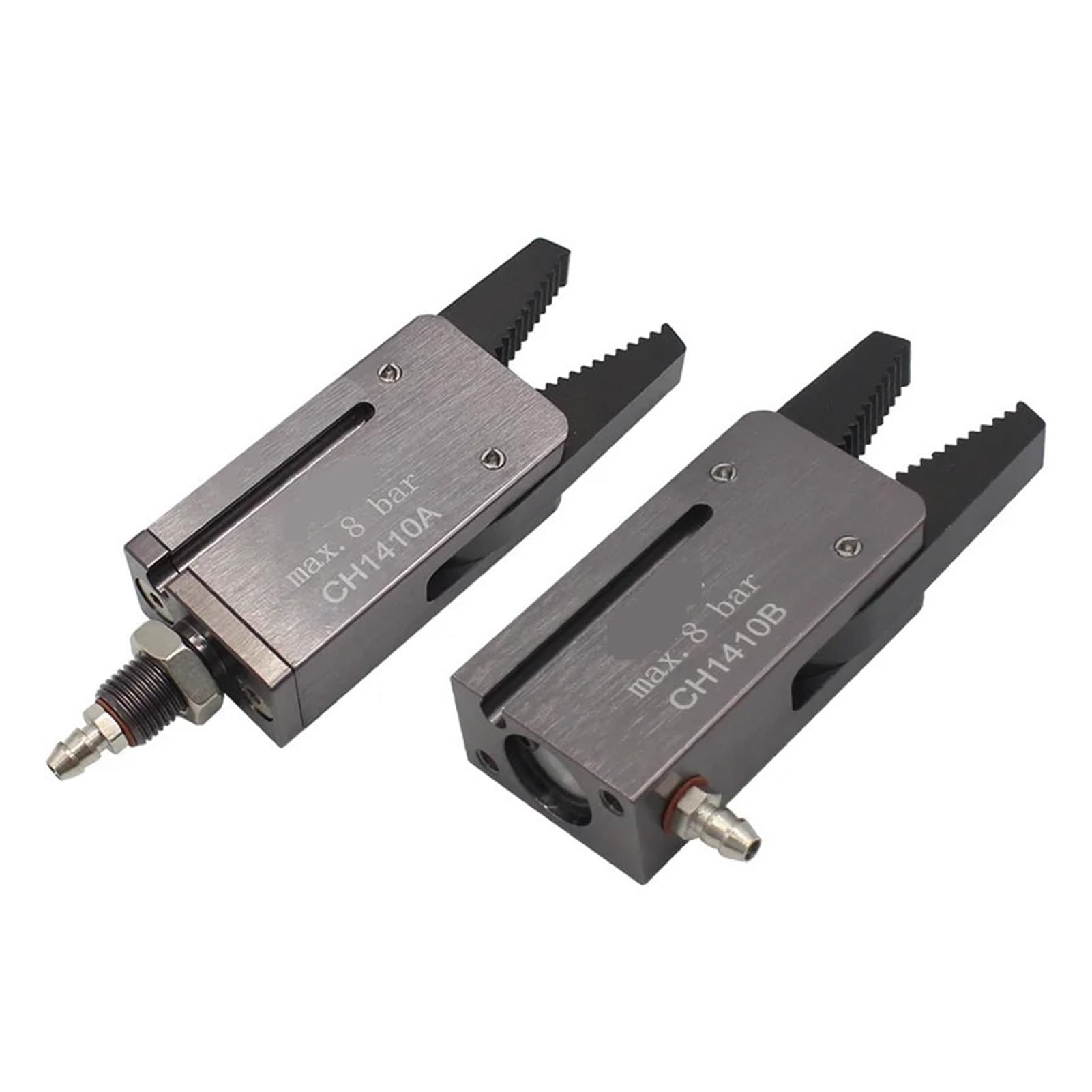Mini-Luftgreifer, Pneumatischer Greifer for Industrieroboter J1080 J1060 mit Wasserauslauf-Clip(C,Without Silicone pad)