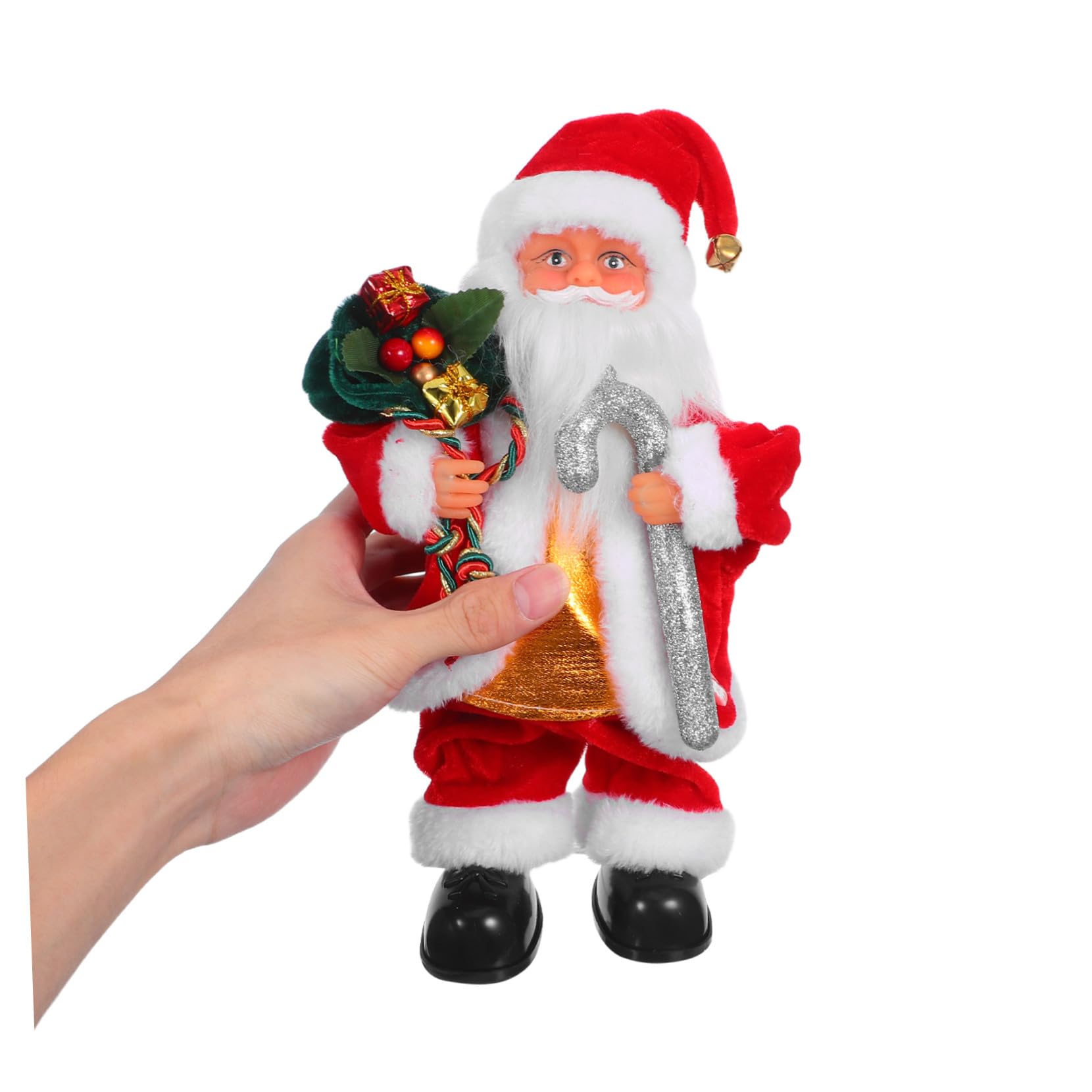 BESPORTBLE Juguete de Papá Noel Musical Decoración Navideña Hogar Juguete Eléctrico de Papá Noel para Fiestas