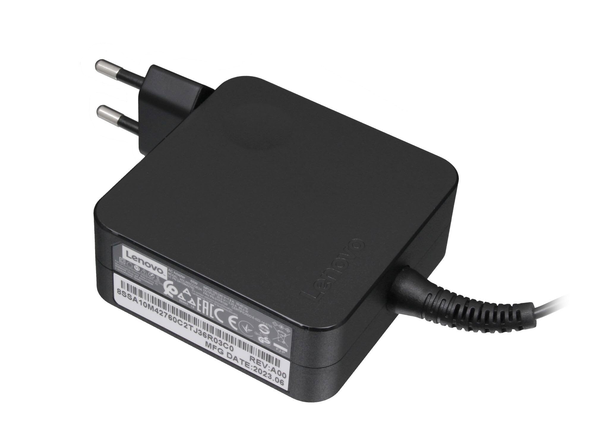 Lenovo ADLX65CDGE2A AC-adapter 65 watt EU wallplug nieuw voor V17-IIL, V15- IIL, V17 G2-ITL, V15-ADA, IdeaPad 3-15IIL05, V340-17IWL, IdeaPad L340-15API