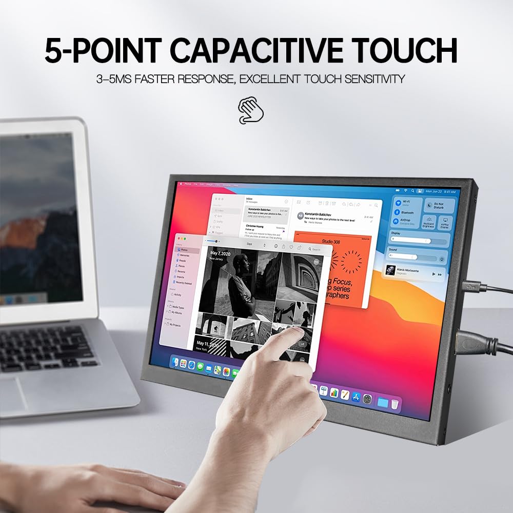Snapklik.com : 10 Inch Monitor Touchscreen Small HDMI Portable Display ...