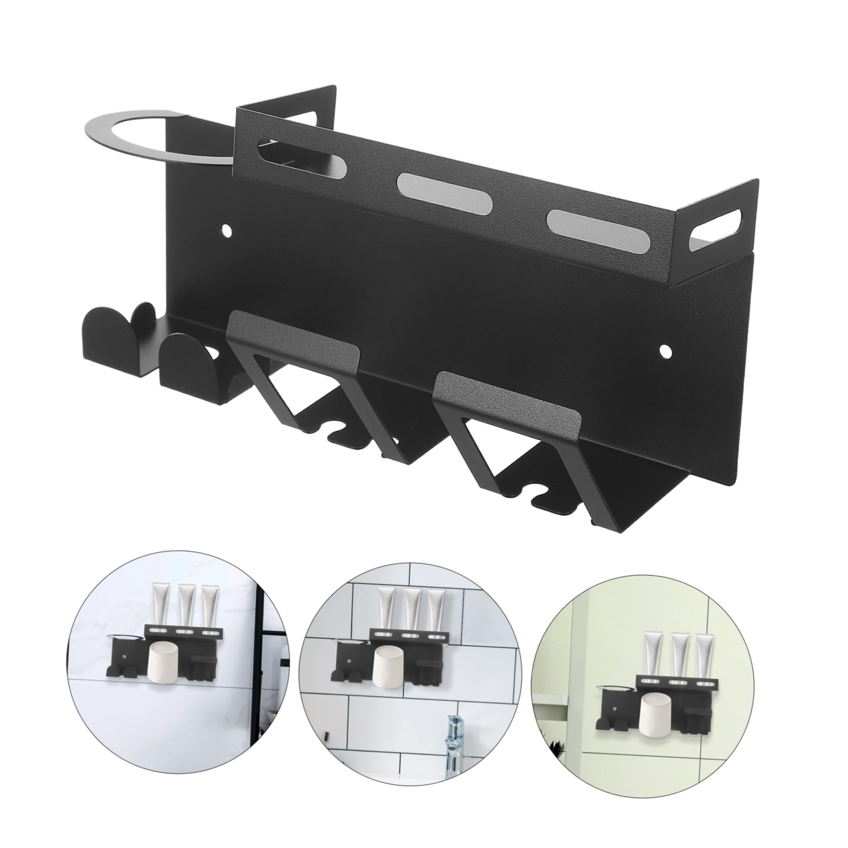 Portaspazzolino in Acciaio Inossidabile Portaspazzolino Elettrico Da Parete Organizer Per Dentifricio Supporto Per Bagno Accessorio