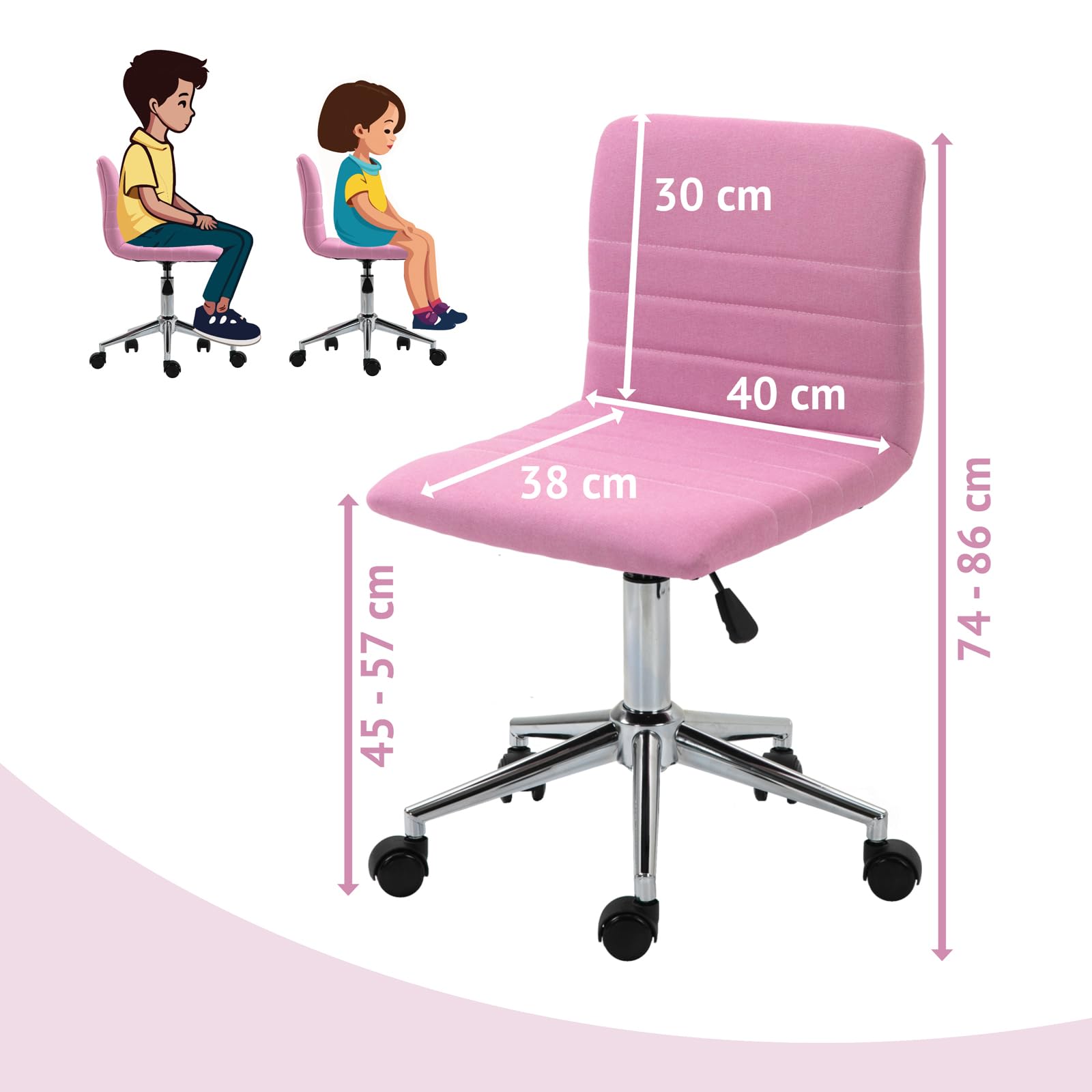 ENDO fluwelen roze stoel | Prijs & specificaties