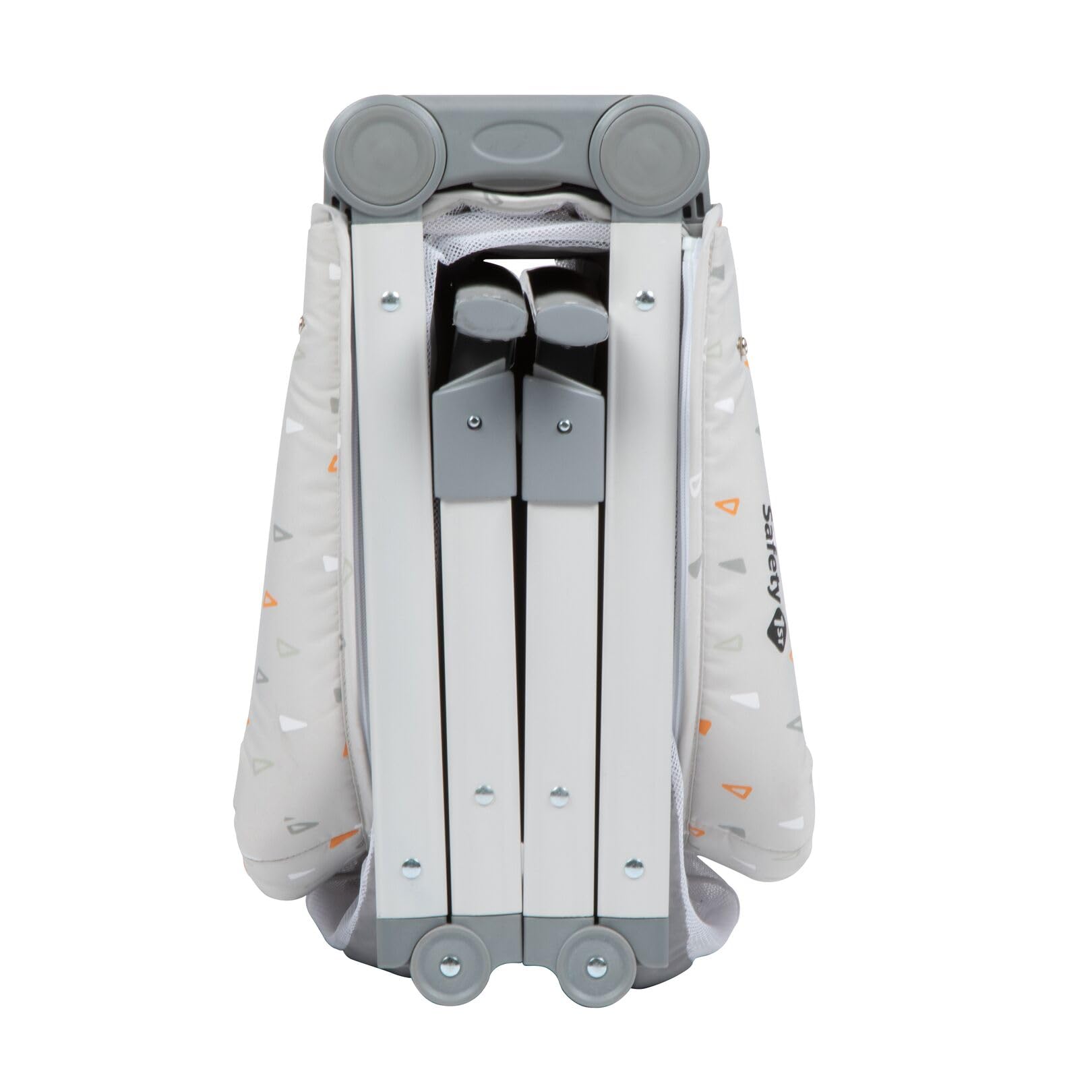 Safety 1st Morning Star Culla Neonato Portatile 2 in 1, Culla da Viaggio, Funzione Dondolo, Pieghevole, con Materassino, Zanzariera e Borsa da Viaggio Inclusa, per Bambini 0-9 kg, Geometric