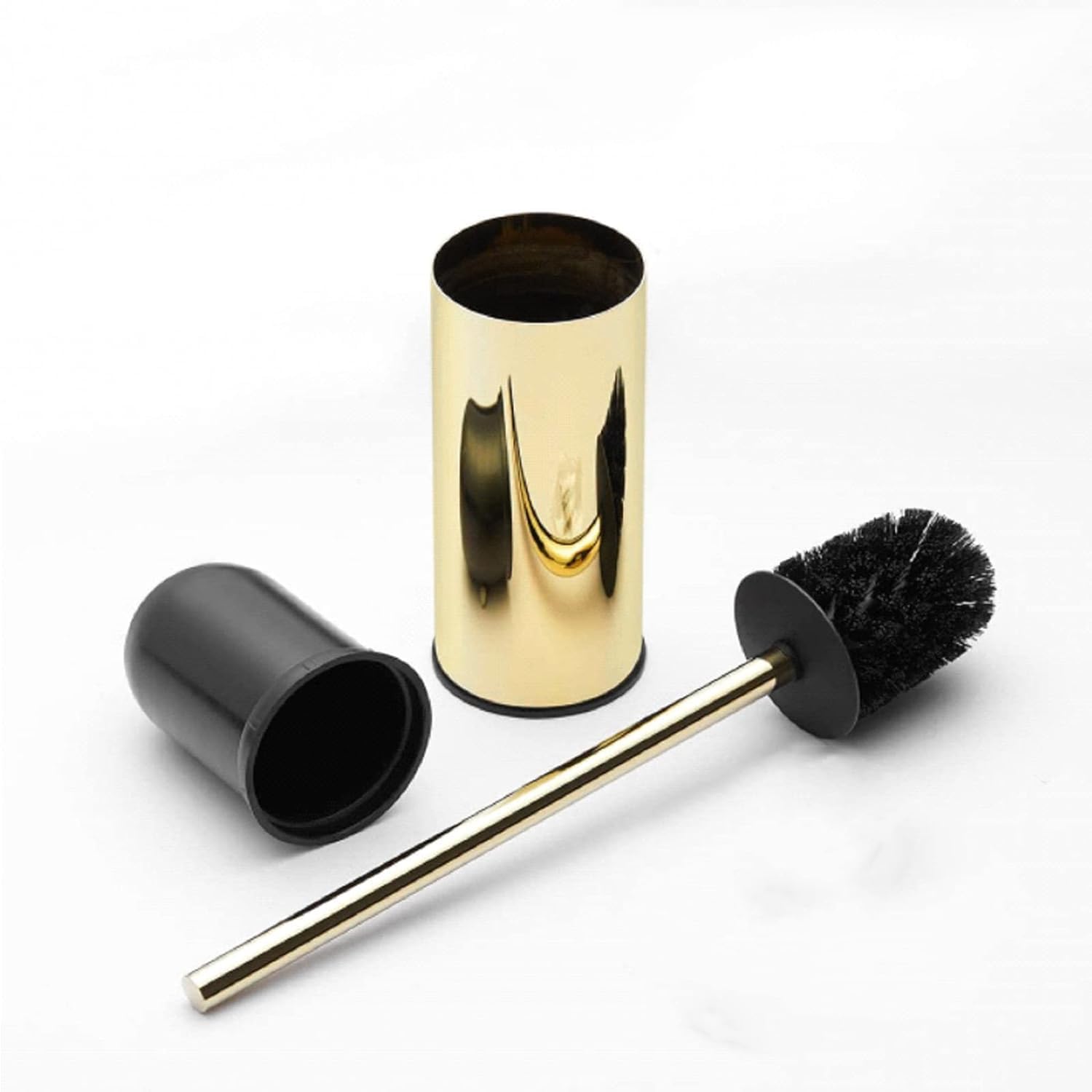 Stainless Steel Toilet Brush and Holder, floor standing, long handle,Heavy Duty Cleaner for Bathroom,Chrome - Image 4