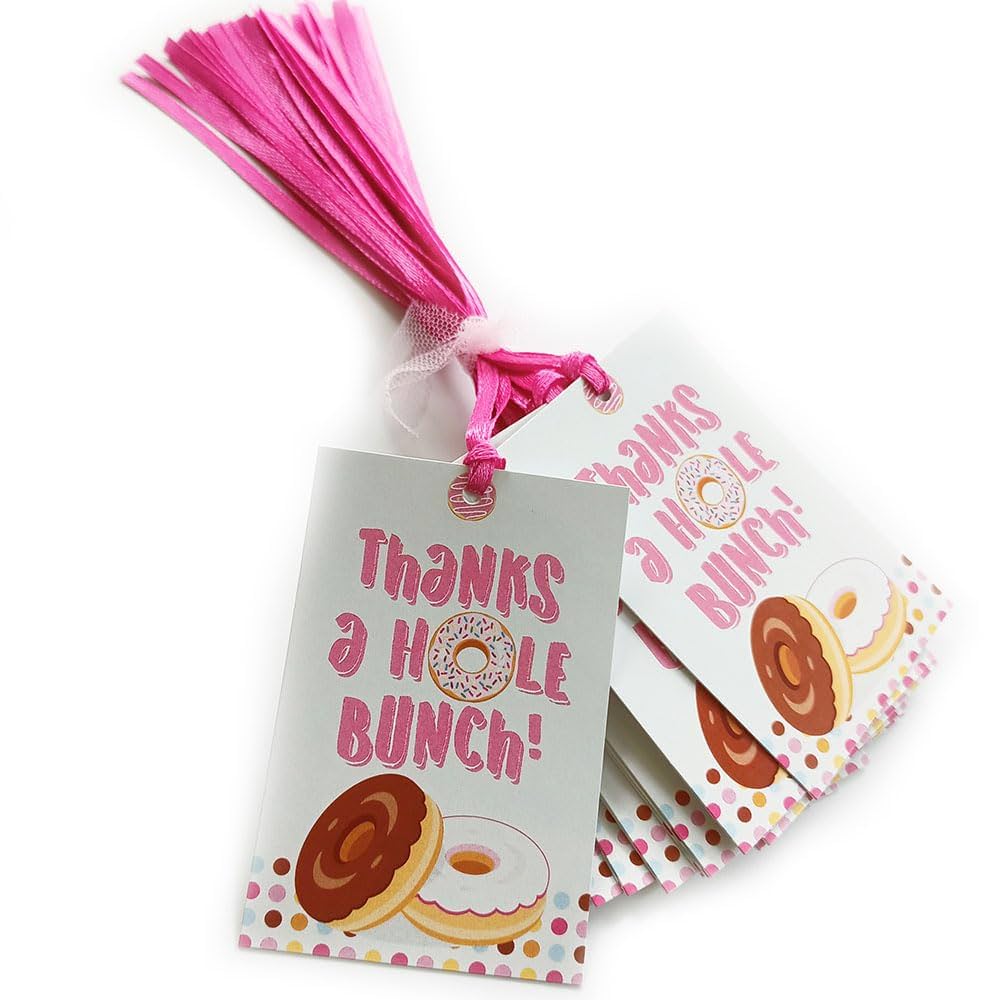 amazon-com-donut-thank-you-favor-tags-by-adore-by-nat-girl-kids-children-doughnut-birthday-party-gift-tags-set-of-24-health-household for Thanks A Hole Bunch Donut Free Printable Amazon.com: Donut Thank You Favor Tags by Adore By Nat - Girl Kids Children Doughnut Birthday Party Gift Tags - Set of 24 : Health & Household for Thanks A Hole Bunch Donut Free Printable