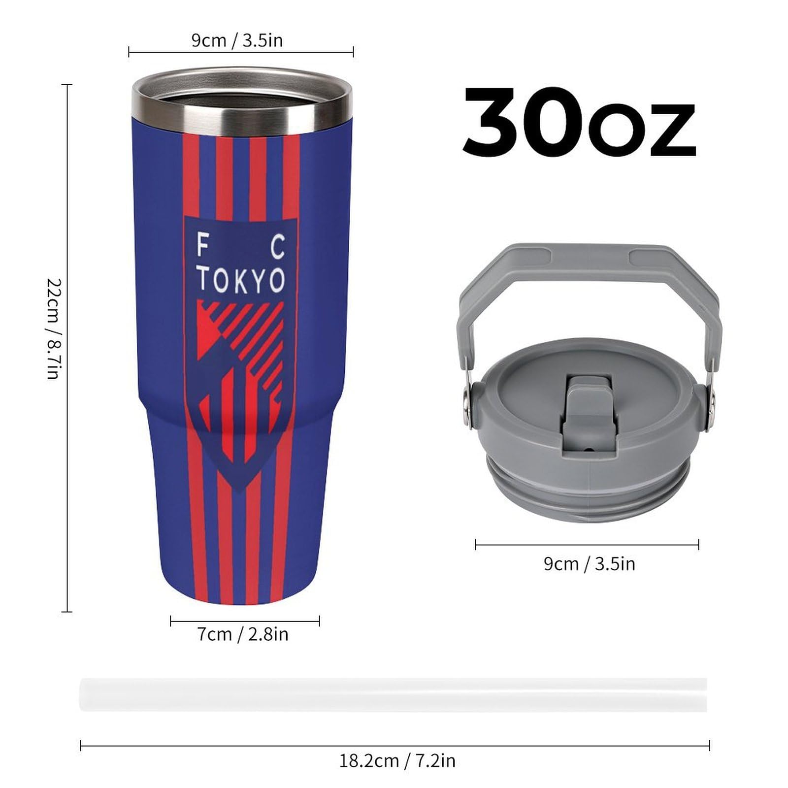 Amazon.co.jp: FC東京車用コップ 車用タンブラー マグボトル 水筒 