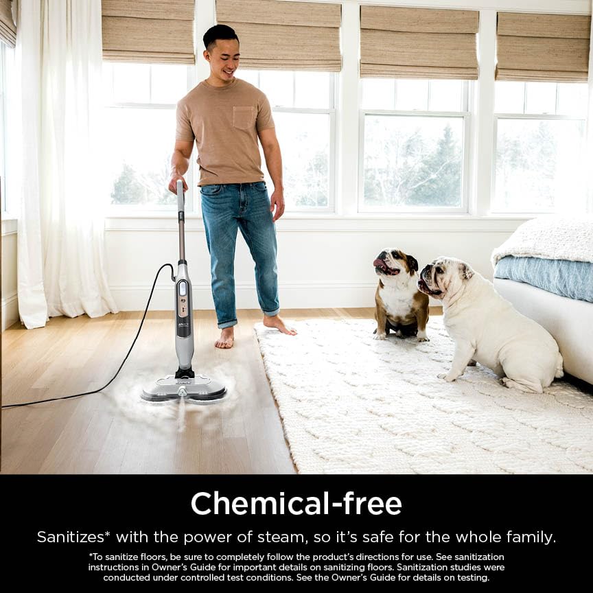 Shark Steam & Scrub S8201: All-in-One Hard Floor Mop with Steam Blaster, 3 Modes & LED Lights