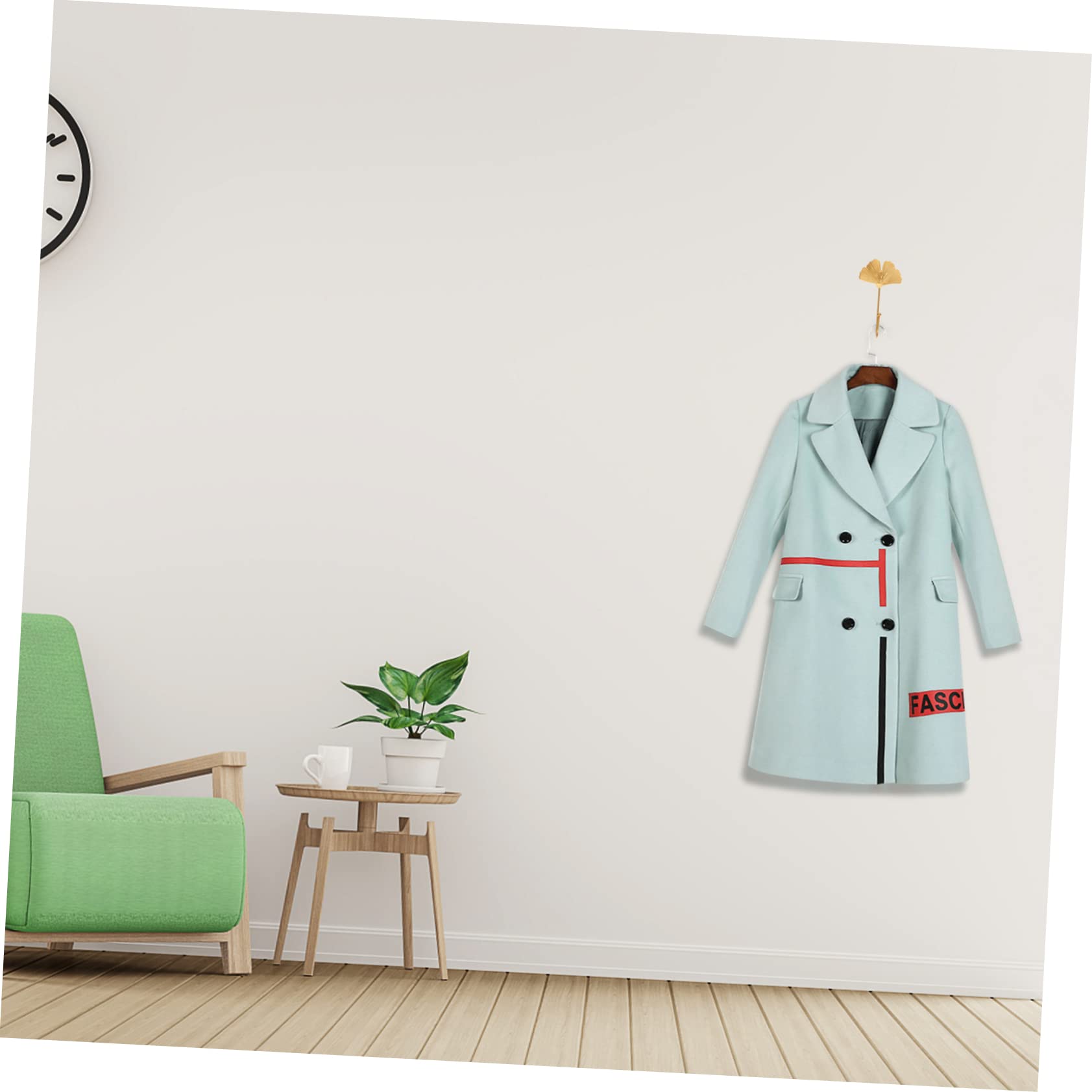 Cabilock 6piezas Ganchos Adhesivos Forma De Dorada Unidades Para Colgar Toallas y Objetos La Pared Para Baño Cocina y Sala De Estar Resistentes y Fáciles De Usar