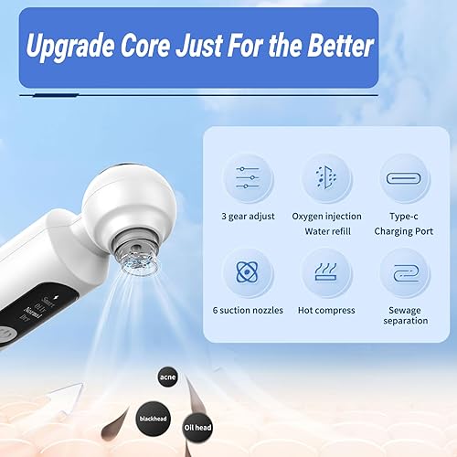 Miniatura 7 de Máquina de limpieza de poros de succión de vacío de poros de removedor de puntos negros hidrofacial