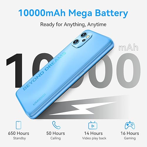 Miniatura 4 de UMIDIGI Power 7 MAX - Teléfono celular desbloqueado, batería de 6 GB+128 GB 10000 mAh, pantalla completa de 6.7 pulgadas + cámara triple AI de 48