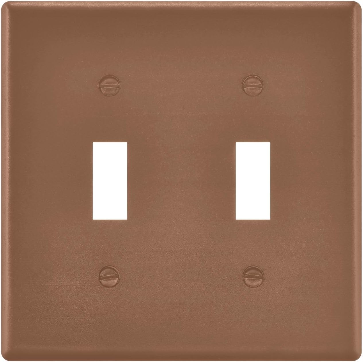 Terracotta Light Switch plate Cover 2 Gang Toggle Switch Wall Plate Decorative Outlet Covers Home Decor H4.46 xL4.56in
