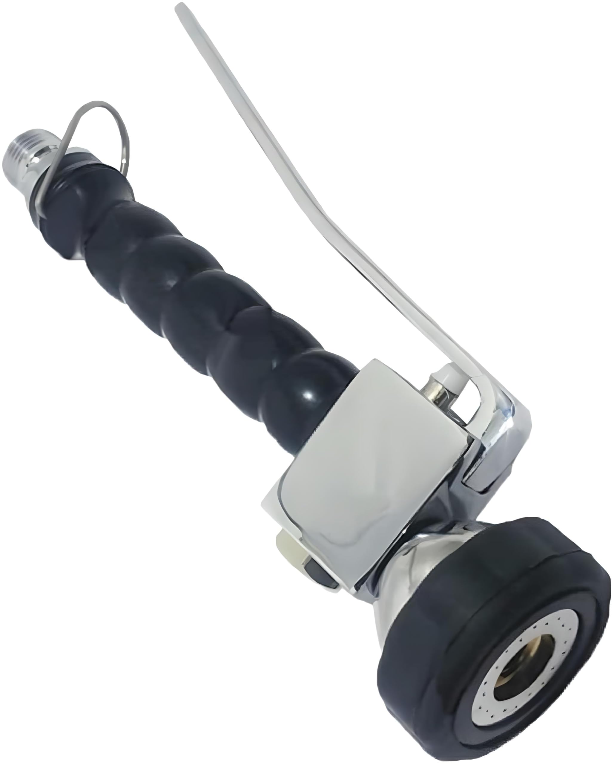 UZMAN Doccetta professionale Gastro (nero) con staffa di bloccaggio da 1/2", in acciaio inox, per doccetta a gas