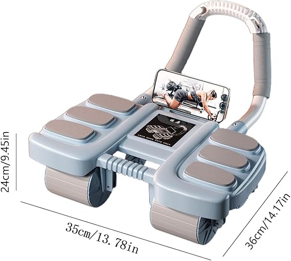 Rebound Abdominal Wheel Automatic Rebound Phone Holder Ab Roller