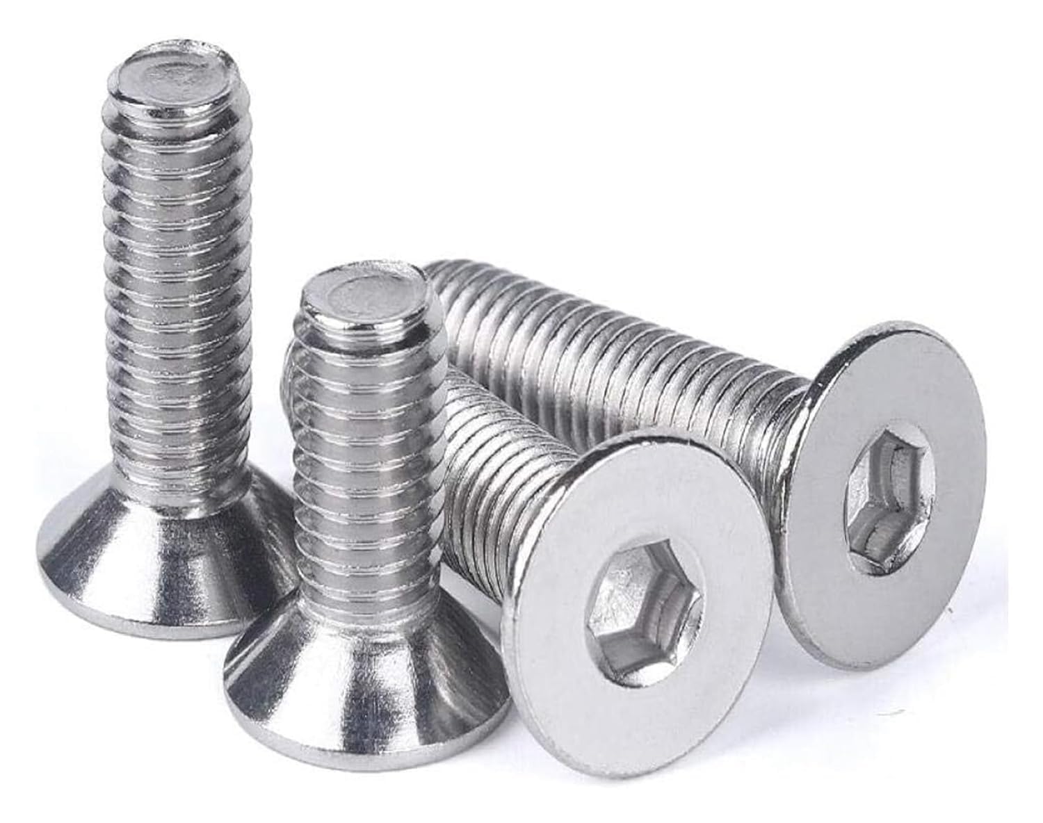 Kit Bulloni Flangiati M4x10 Mm – Acciaio Inox 304, 40 Pezzi Con Dadi, Rondelle Piane E Di Bloccaggio – Filettatura Completa