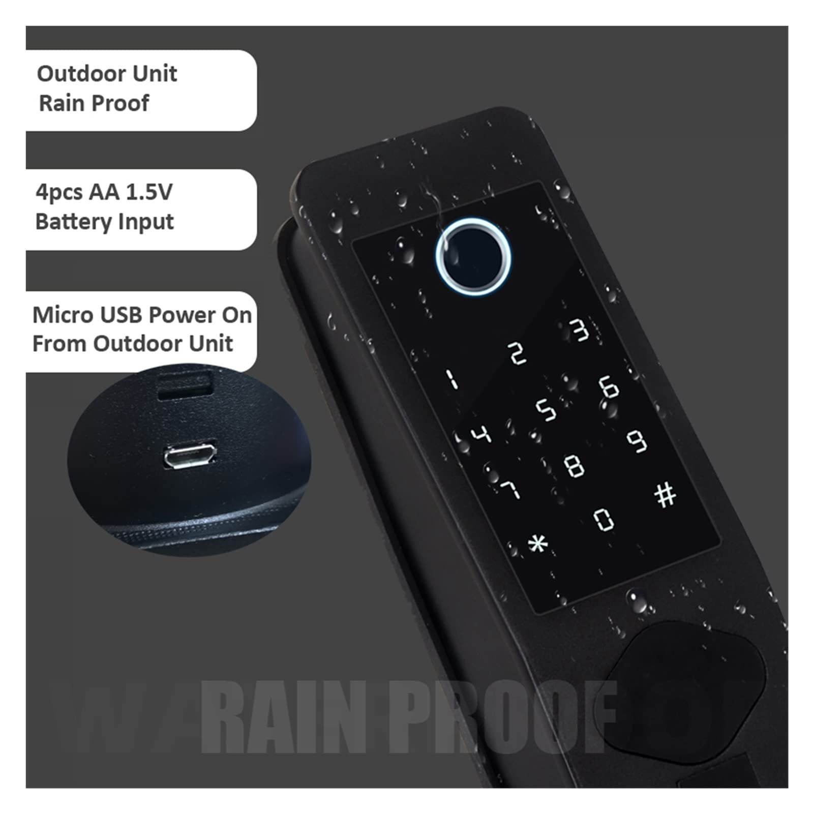 inteligentny Zamek, Inteligentny blokada drzwi WiFi Bluetooth FingePrint hasło 13.56 MHz M1 Card Brama Wsparcie dla domu zabezpieczeniem Blokada W6