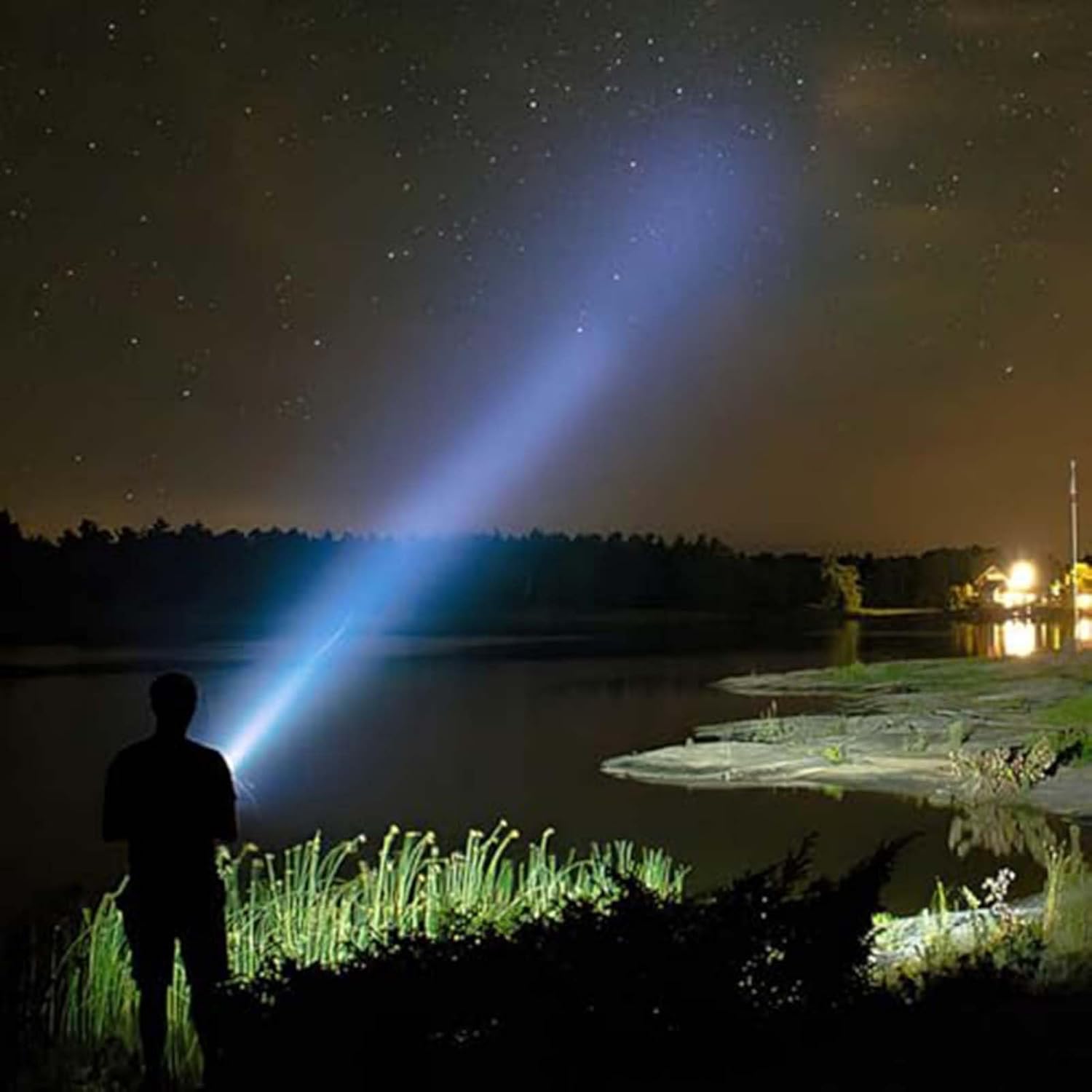 Long-Distance Spotlight - High Brightness LED Search Light - Work Light, Driving Lights Fog Offroad Truck Boat Lighting, for Truck SUV Boat Home Security(100w(220v))