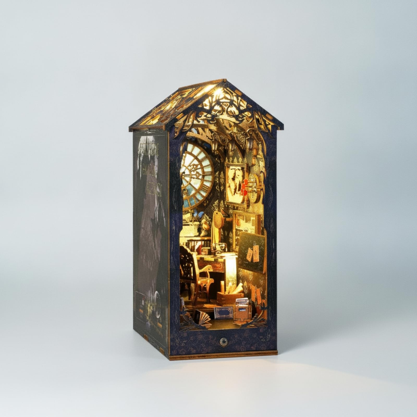 Recoin Lecture Miniature Maqute 3D en | Kit recoin Lecture, à Aembler, Serre-Livres Décoratif, pr Bureau, Adultes