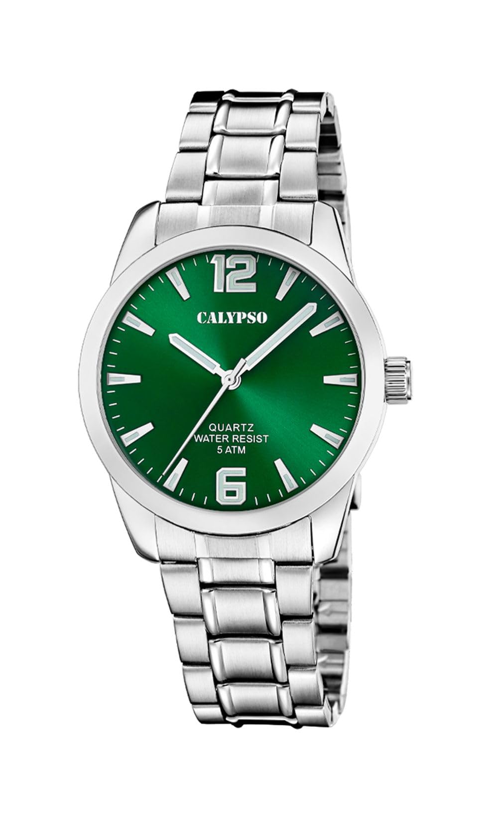 Calypso Orologio Uomo Analogico in Acciaio Inossidabile 316l Argentato