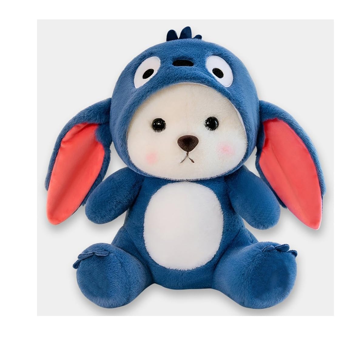 Softdreams Soft Plush Toy for Kids - Cute Stuffed Animal Soft Toy - Soft Cuddly Toy for Baby Boys & Girls, Return Gift & Room Décor - Full Hooded Blue Teddy Bear 30cm