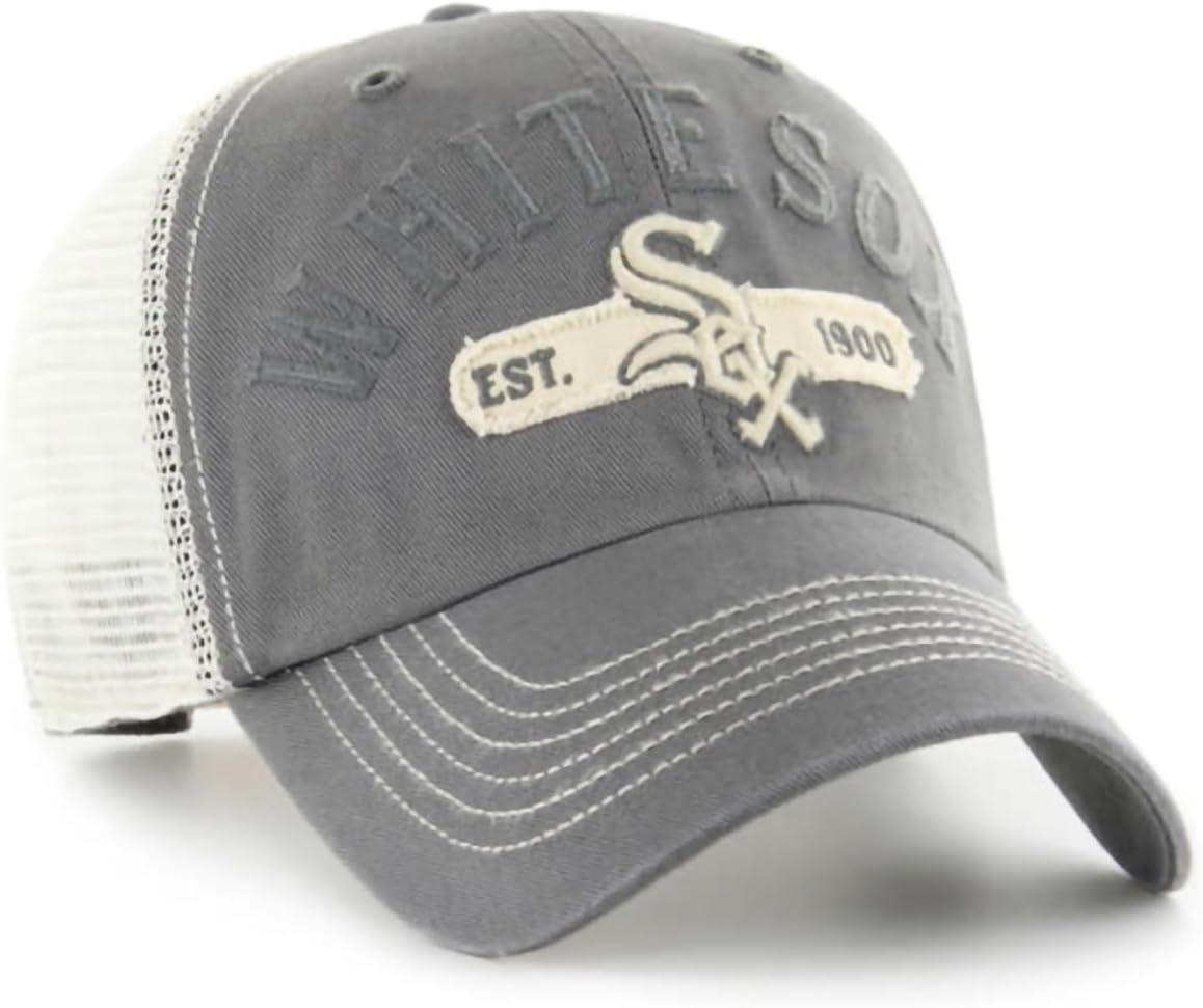 47 MLB Riverbank Mesh Clean Up Adjustable Hat, Adult One Size Fits All