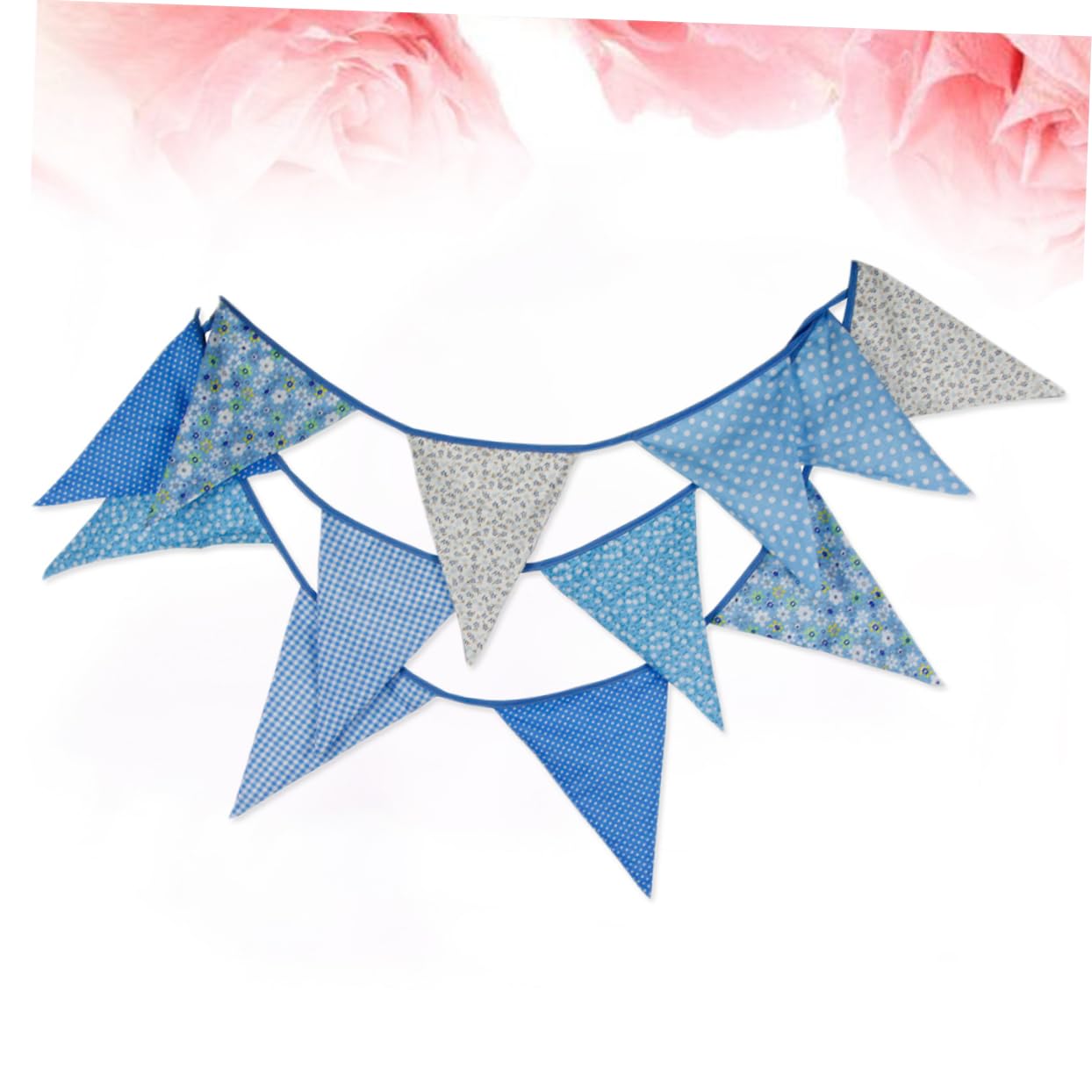 Cabilock 2 Piezas Triangulares de Tela de Pata de Perro banderín de Doble Cara decoración Home Decoracion banderín del empavesado guirnaldas del empavesado Familiar verderón