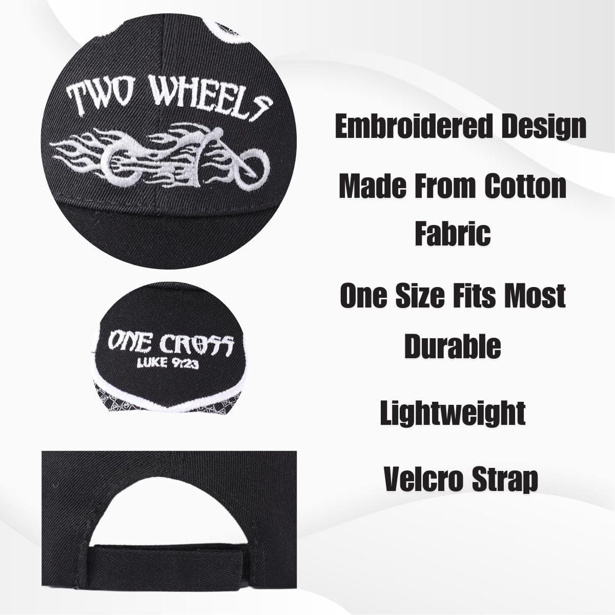 Inspirational Christian Hats for Men Women Baseball Hat | Religious Dad Hats One Size Adjustable Velcro Strap Baseball Caps