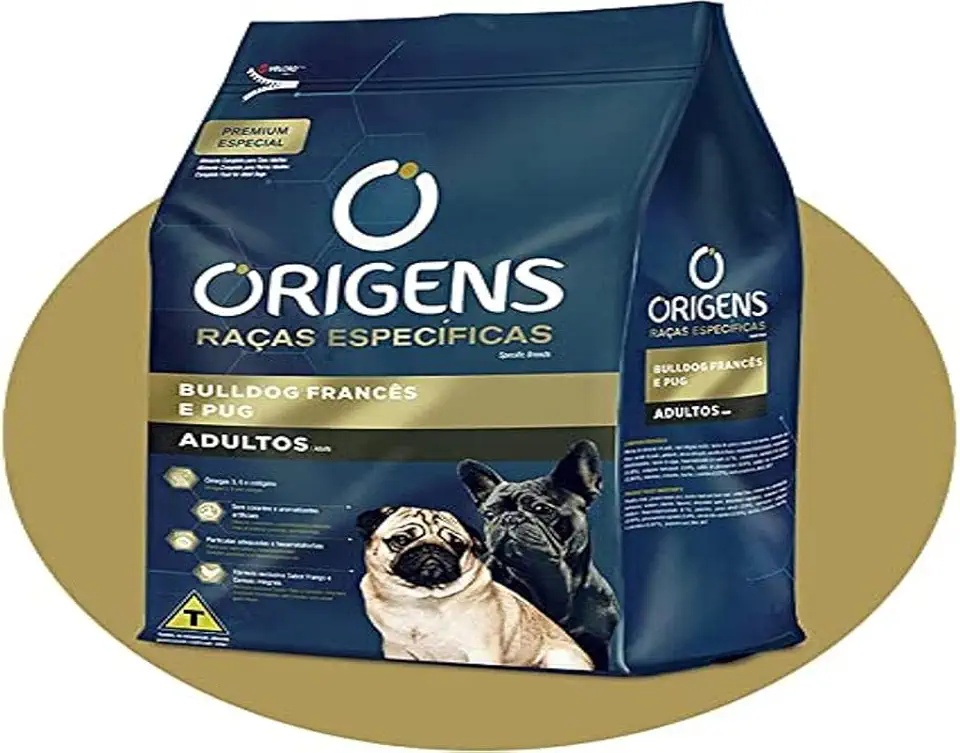 Origens Ração Raças Especificas Para Bulldog Francês E Pug Adultos - 10 1Kg