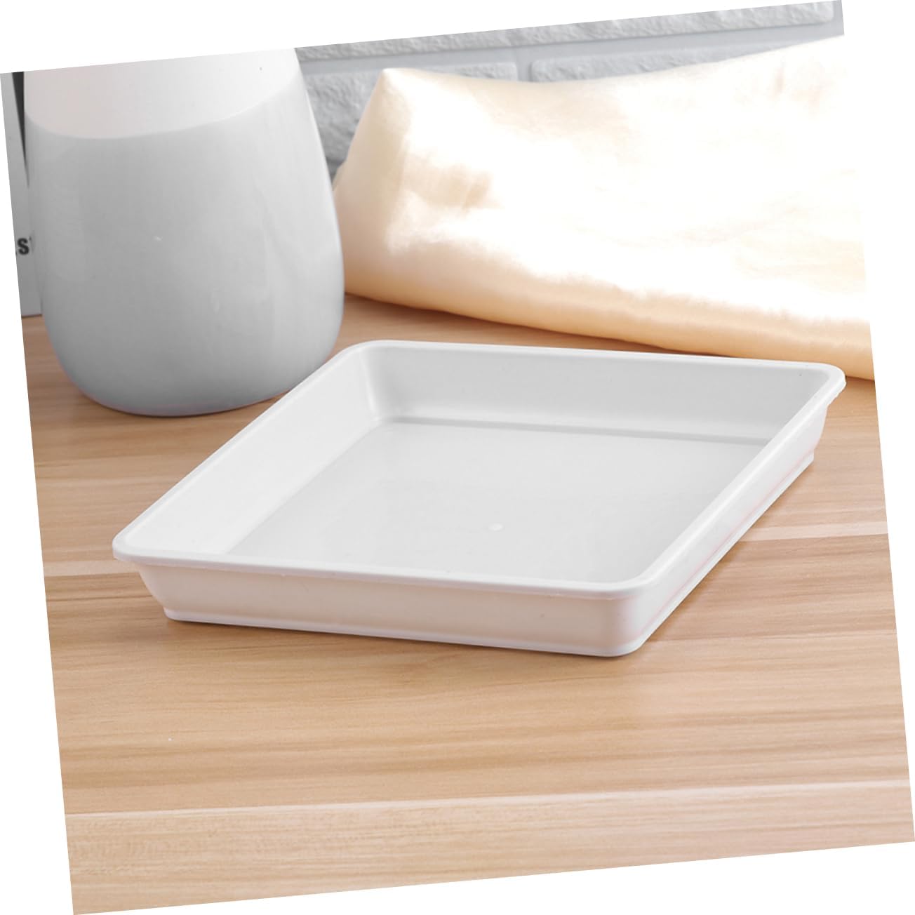 20pcs Square Plant Tray for Indoor and Outdoor Use Flower Pot Drip Saucer Inner Diameter for Keeping Floors Clean and Tidy