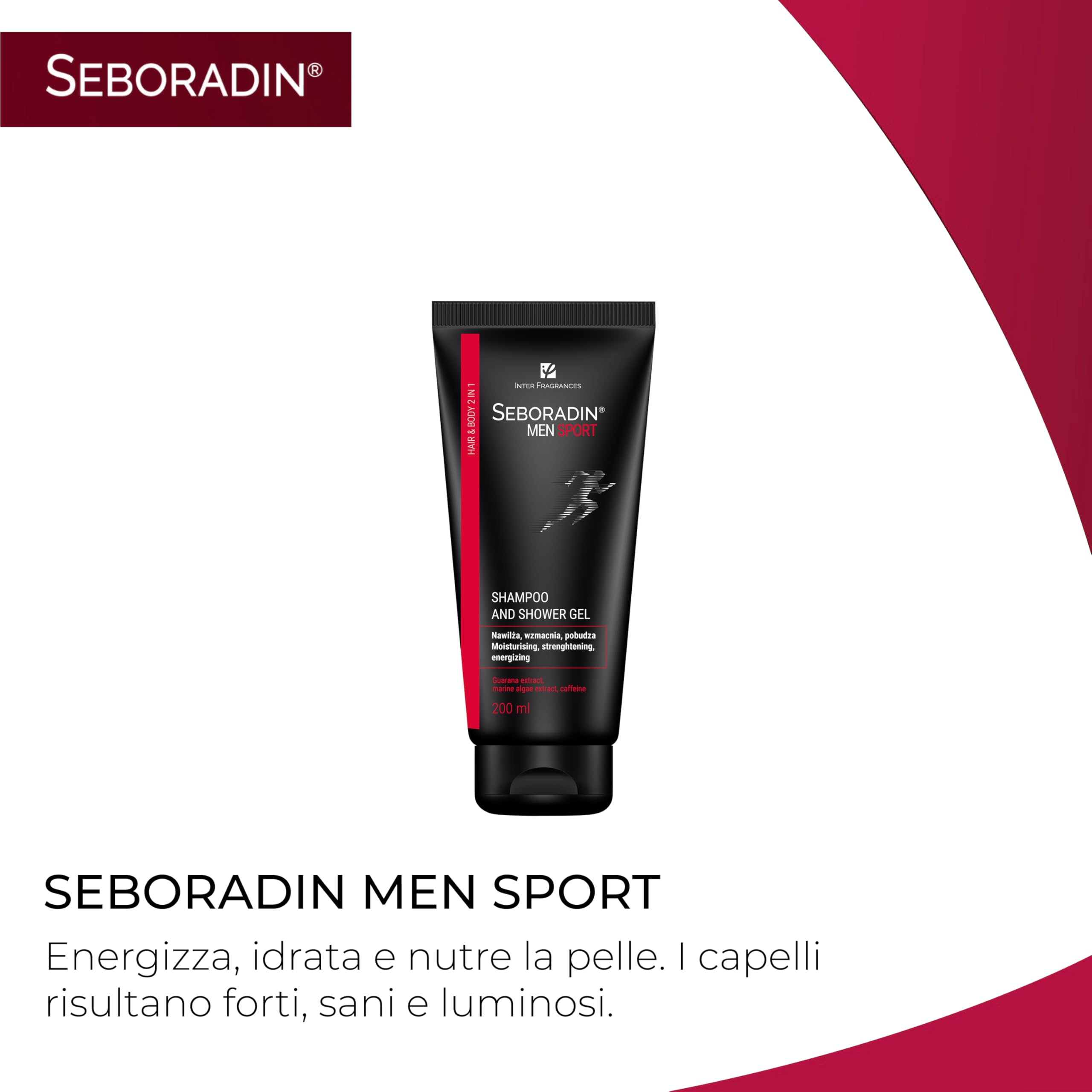 Seboradin PRO Uomo – Fiale, Derma Roller, Siero Notte, Shampoo, Lozione | Scrub Pelle Capelli, Crema Viso, Gel Doccia 2in1, Pro Care Complex – linea uomo anticaduta