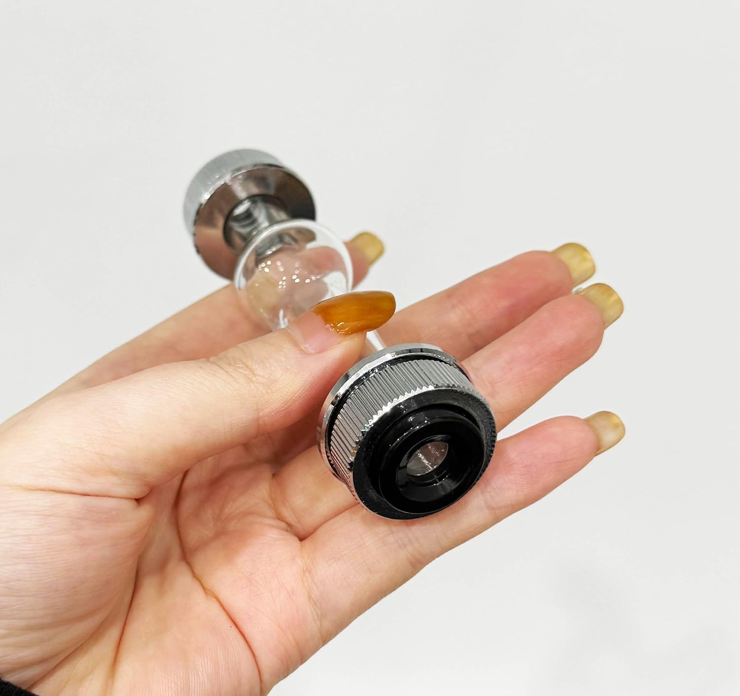 Polarímetro semiautomático de tubo de ensayo de polarímetro de 100 mm - Dispositivo de vidrio y metal, capacidad de muestra de 20 ml