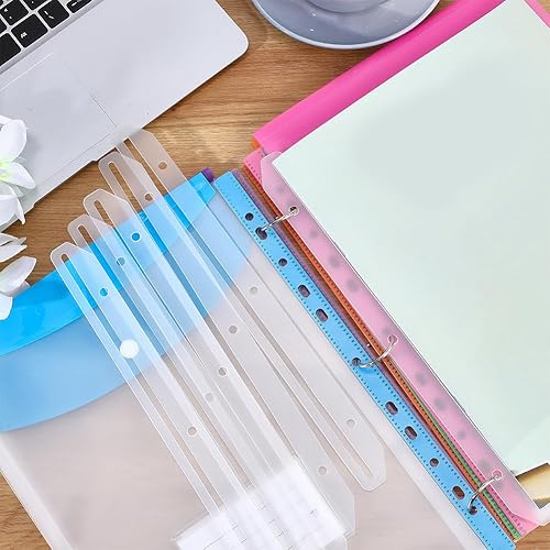 Miniatura 4 de 20 soportes para revistas, 3 anillos para carpetas, organizador de revistas de plástico, accesorios para archivadores, libros, revistas,