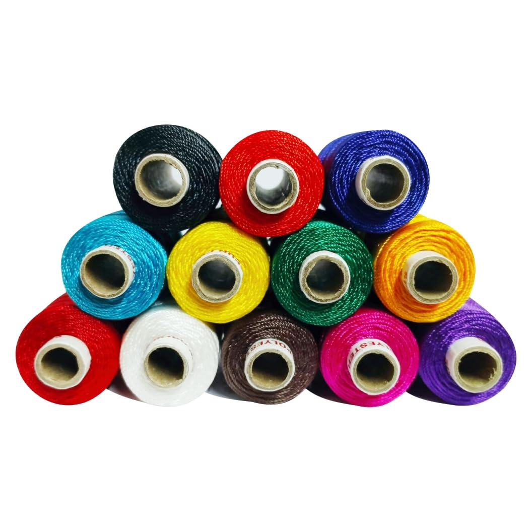 Nylon Flute Binding Thread - 12 Colors (1200MTR) -2