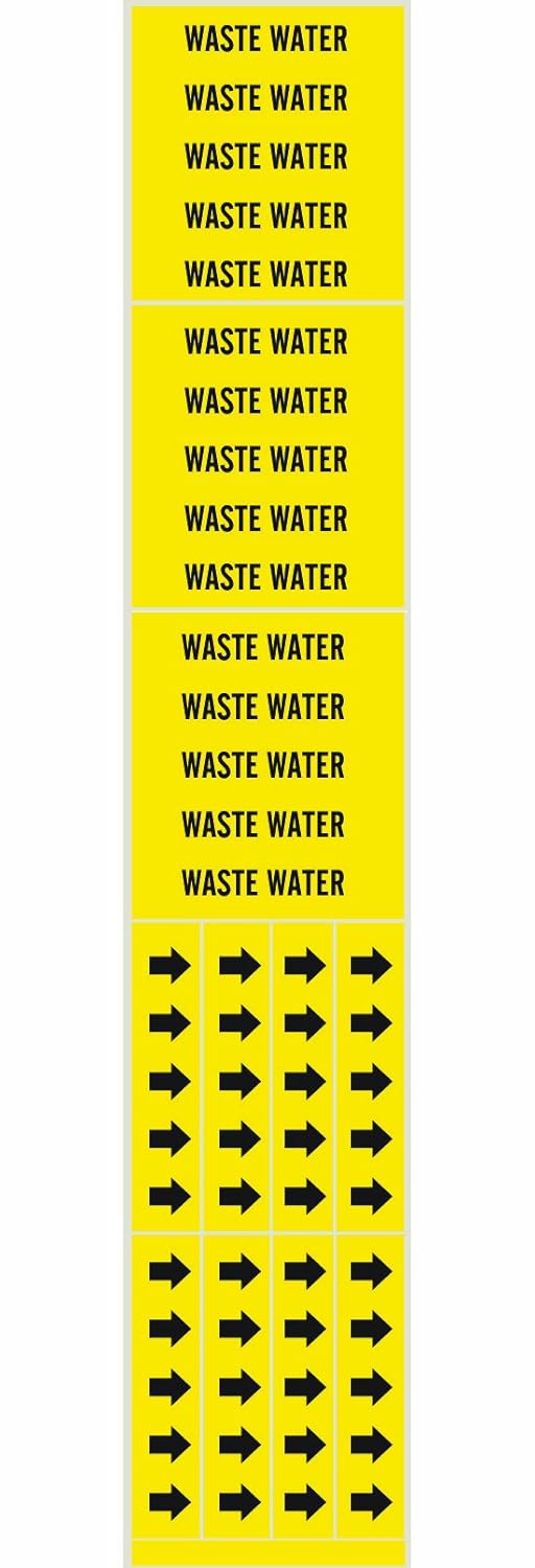 Brady 73023C SelfSticking Vinyl Pipe Marker, B946, 2 1/4" Height X 2