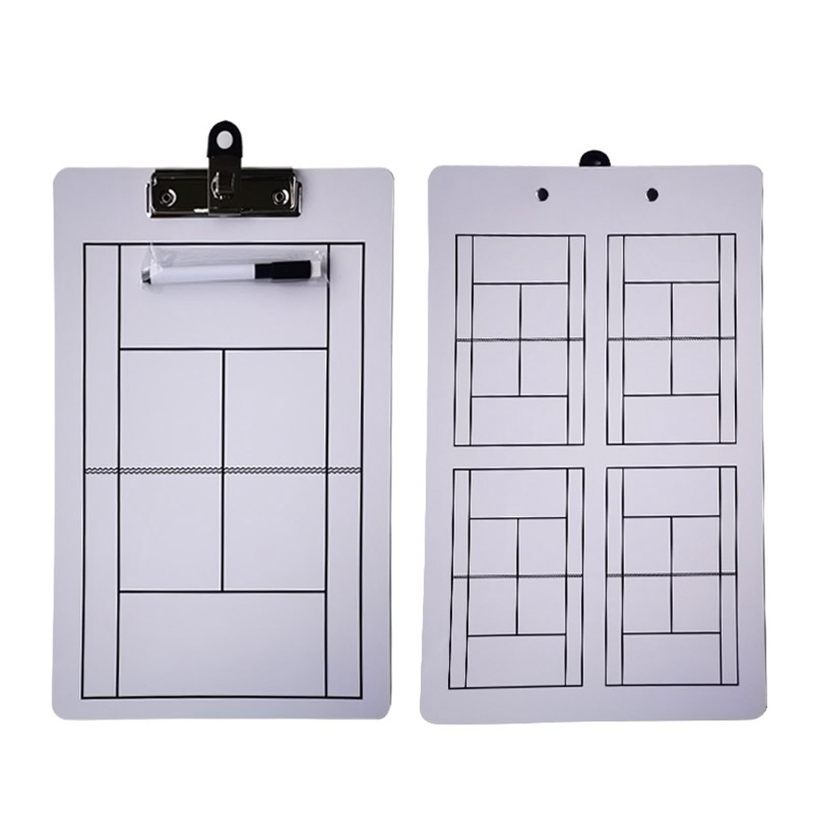 Generic Tennis-Coaching-Tafeln, Coaching-Tafeln, Klemmbrett, Marker, Whiteboard