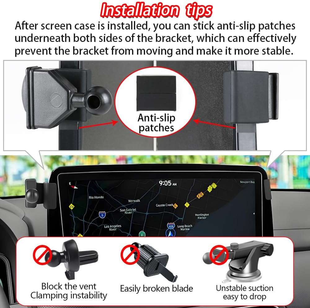Car Phone Holder for Hyundai Kona 2018 2019 2020 2021 2022 2023 Auto Accessories Navigation Screen Bracket Interior Decoration Dashboard Cell Mobile Phone Mount Holders case Accessory